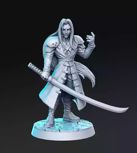 Sephiroth Final Fantasy 32mm Pre-supported 