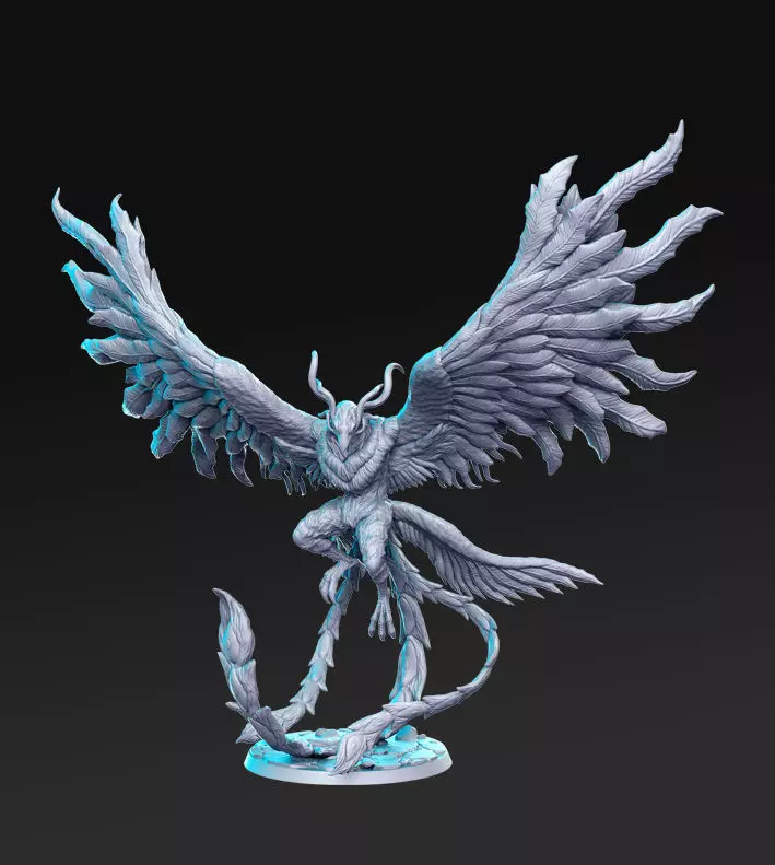 Phoenix  Final Fantasy 32mm Pre-supported  3D print model_0