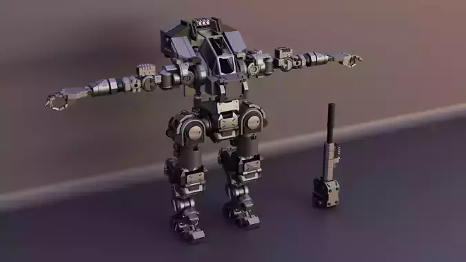 mecha futuristic robot