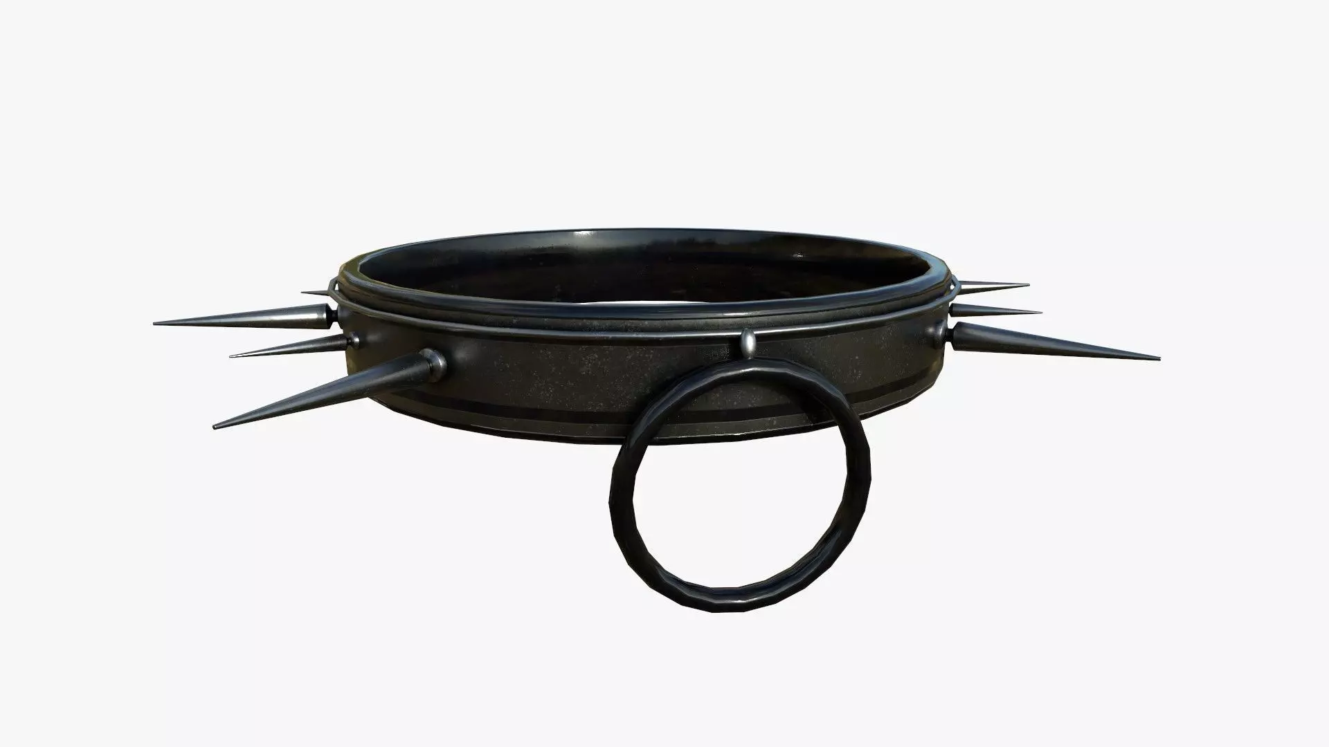 Gothic Collar J09 Steel - Character Fashion Design Low-poly 3D model