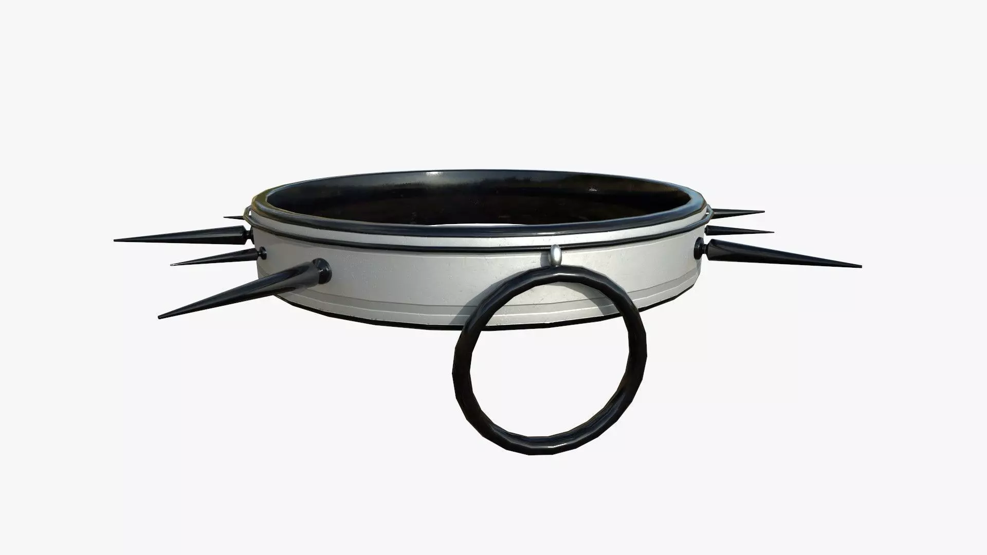 Gothic Collar J10 Steel Bright - Character Fashion Design Low-poly 3D model