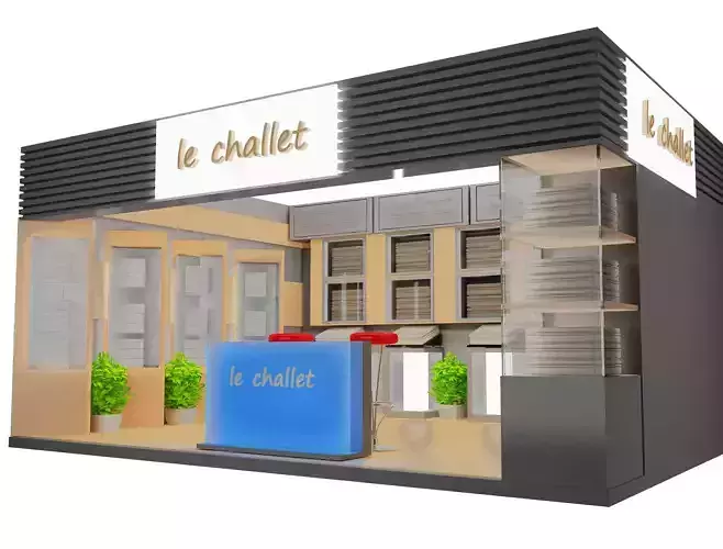  Booth Exhibition Stand a17 3D model
