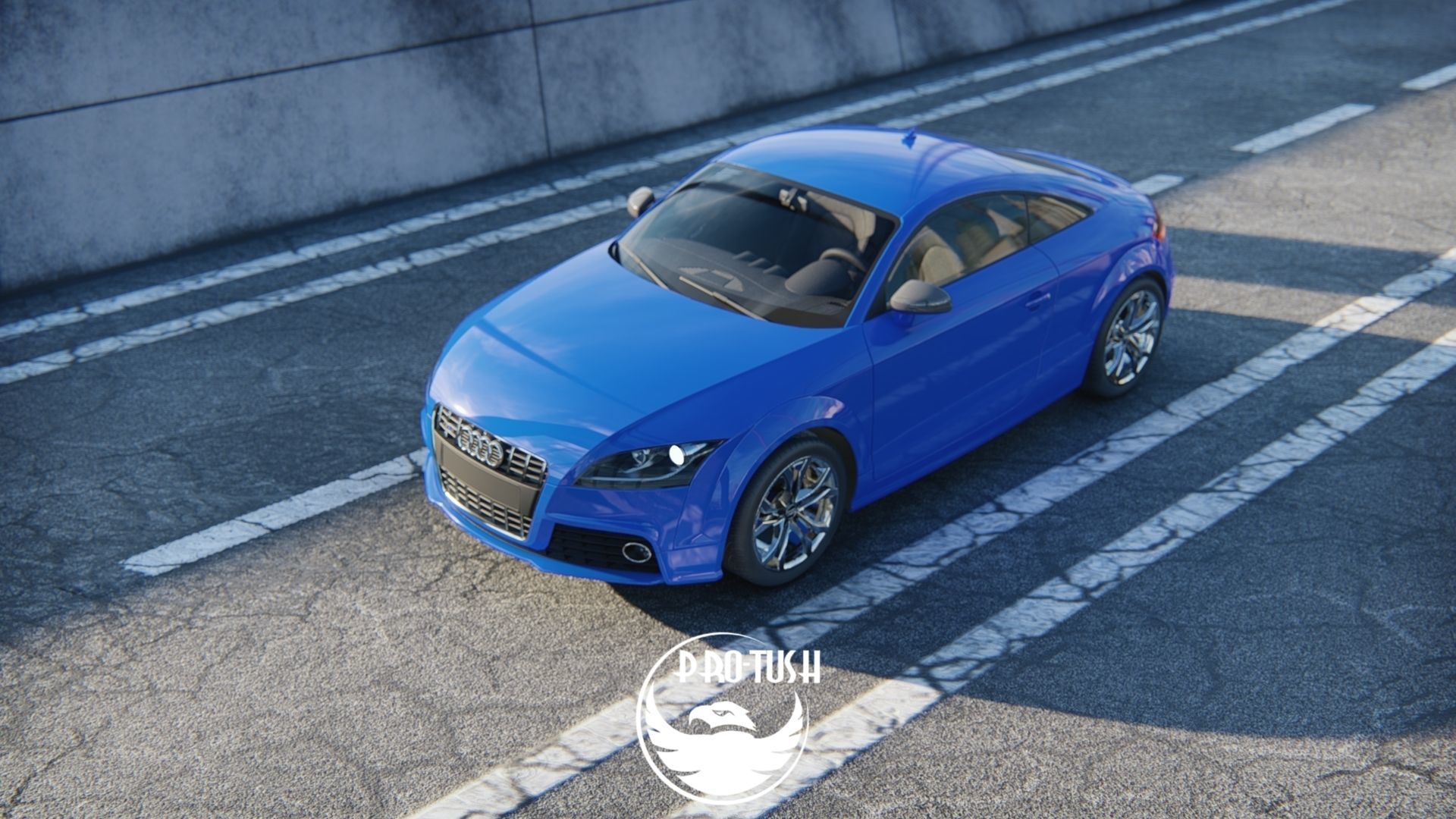 Audi TTS High Detailed 3D Model  3D model_24