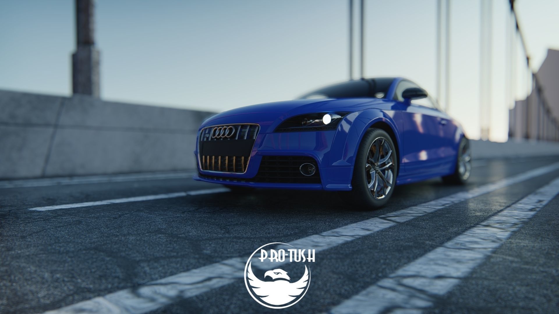 Audi TTS High Detailed 3D Model  3D model_28