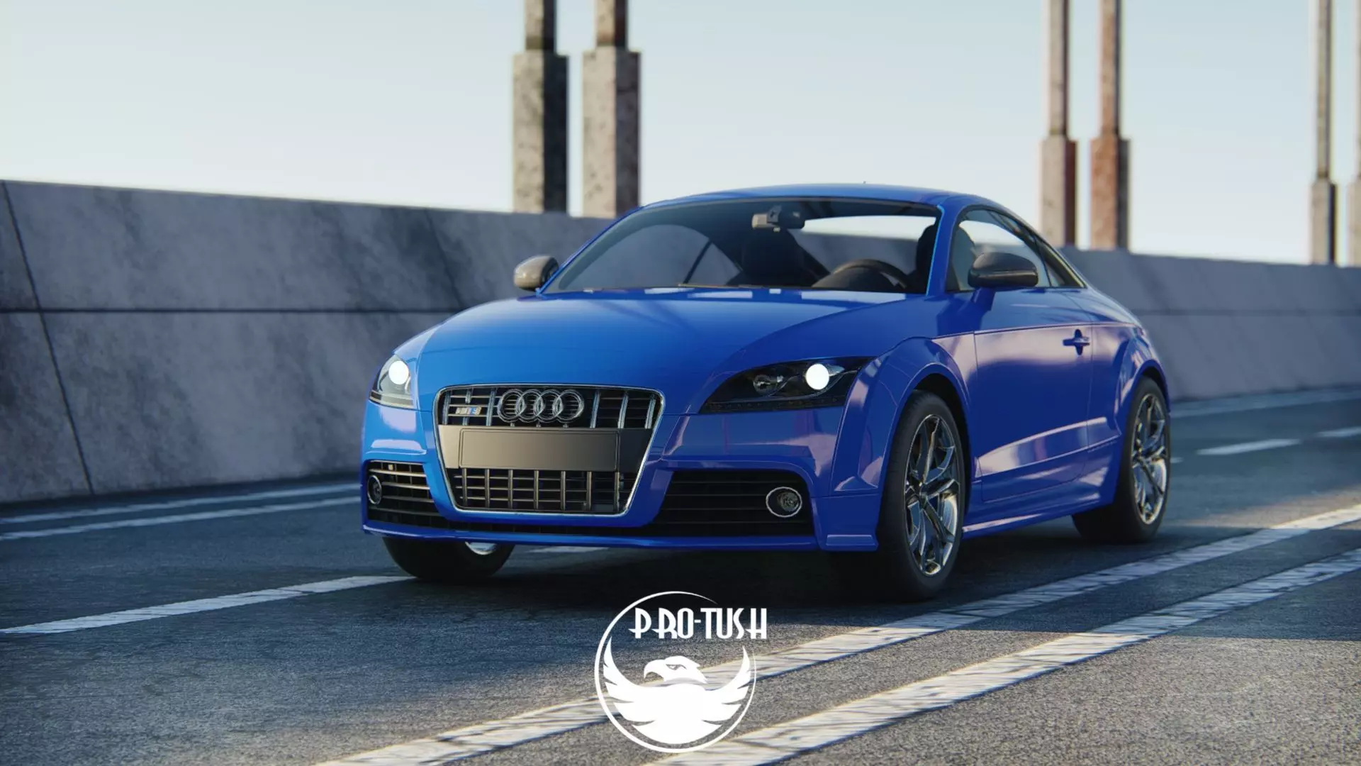 Audi TTS High Detailed 3D Model  3D model_0