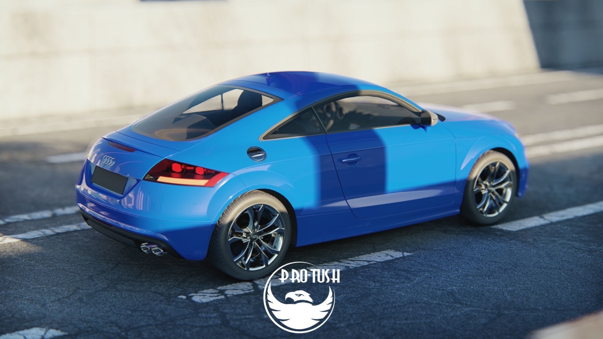 Audi TTS High Detailed 3D Model  3D model_21