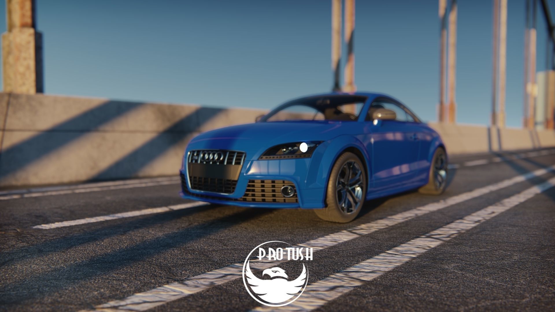 Audi TTS High Detailed 3D Model  3D model_20