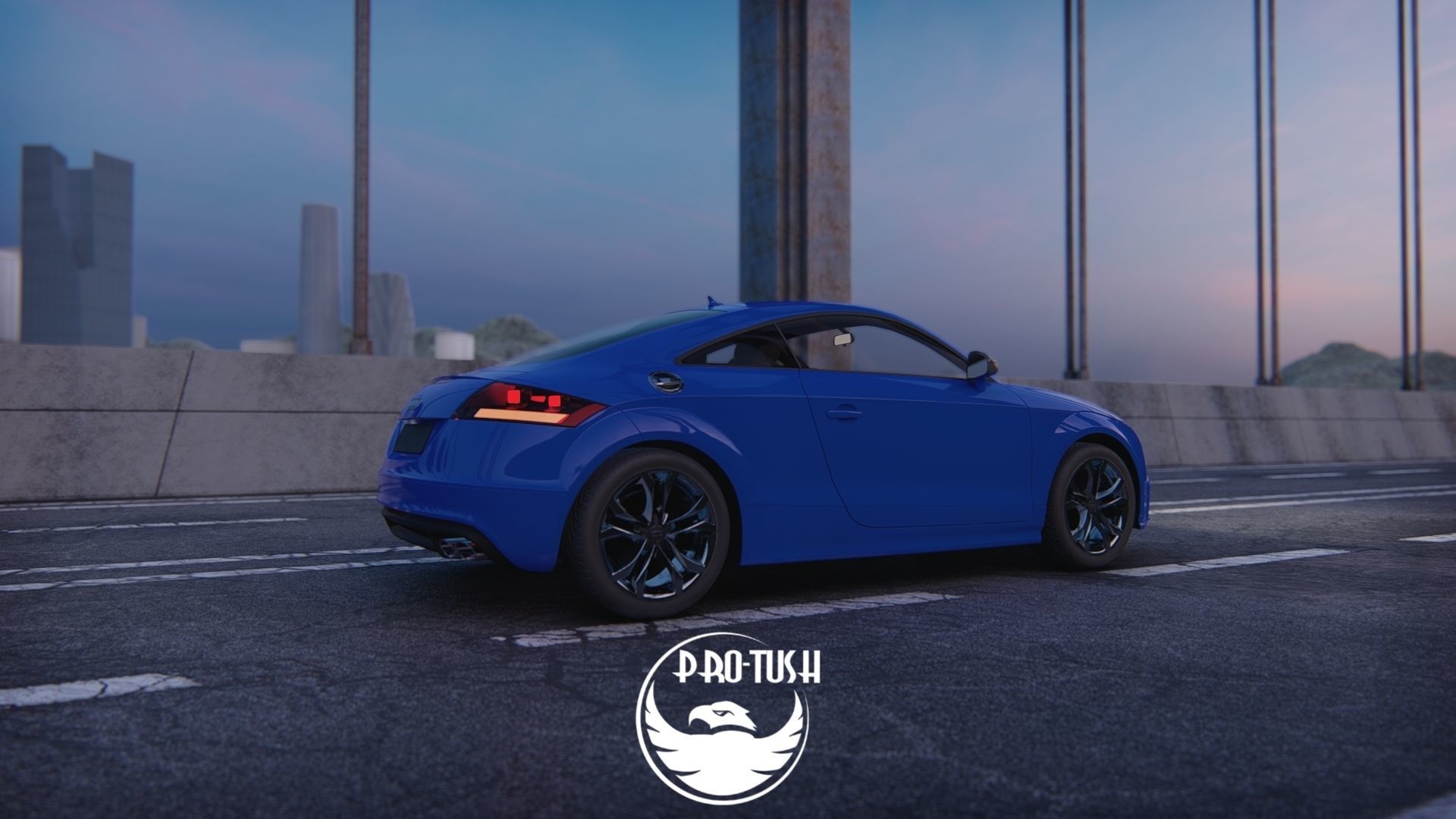 Audi TTS High Detailed 3D Model  3D model_26