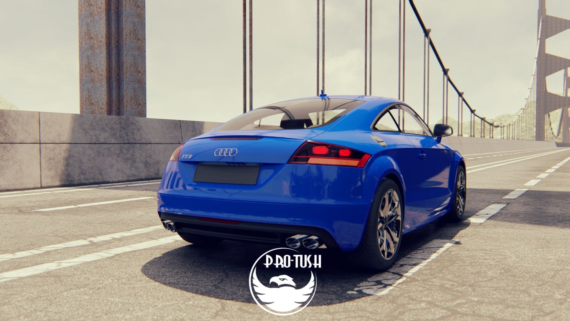 Audi TTS High Detailed 3D Model  3D model_7