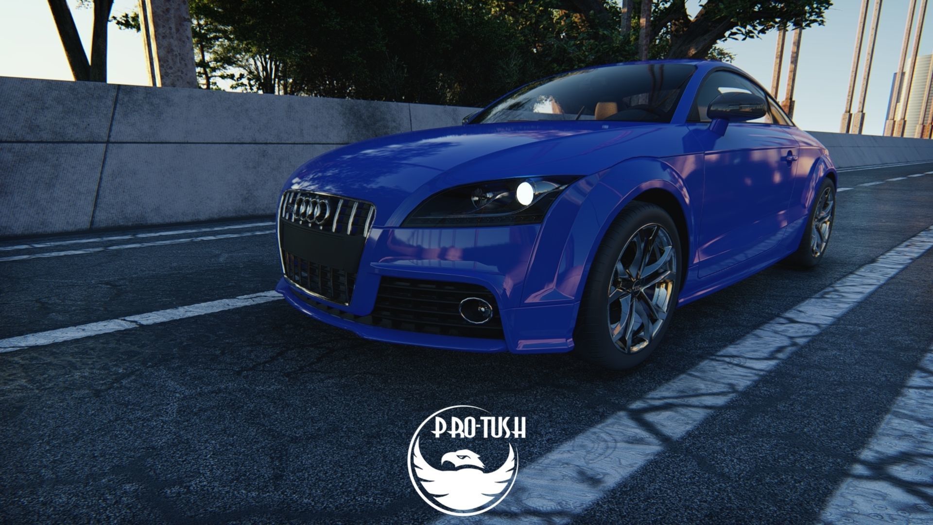 Audi TTS High Detailed 3D Model  3D model_1