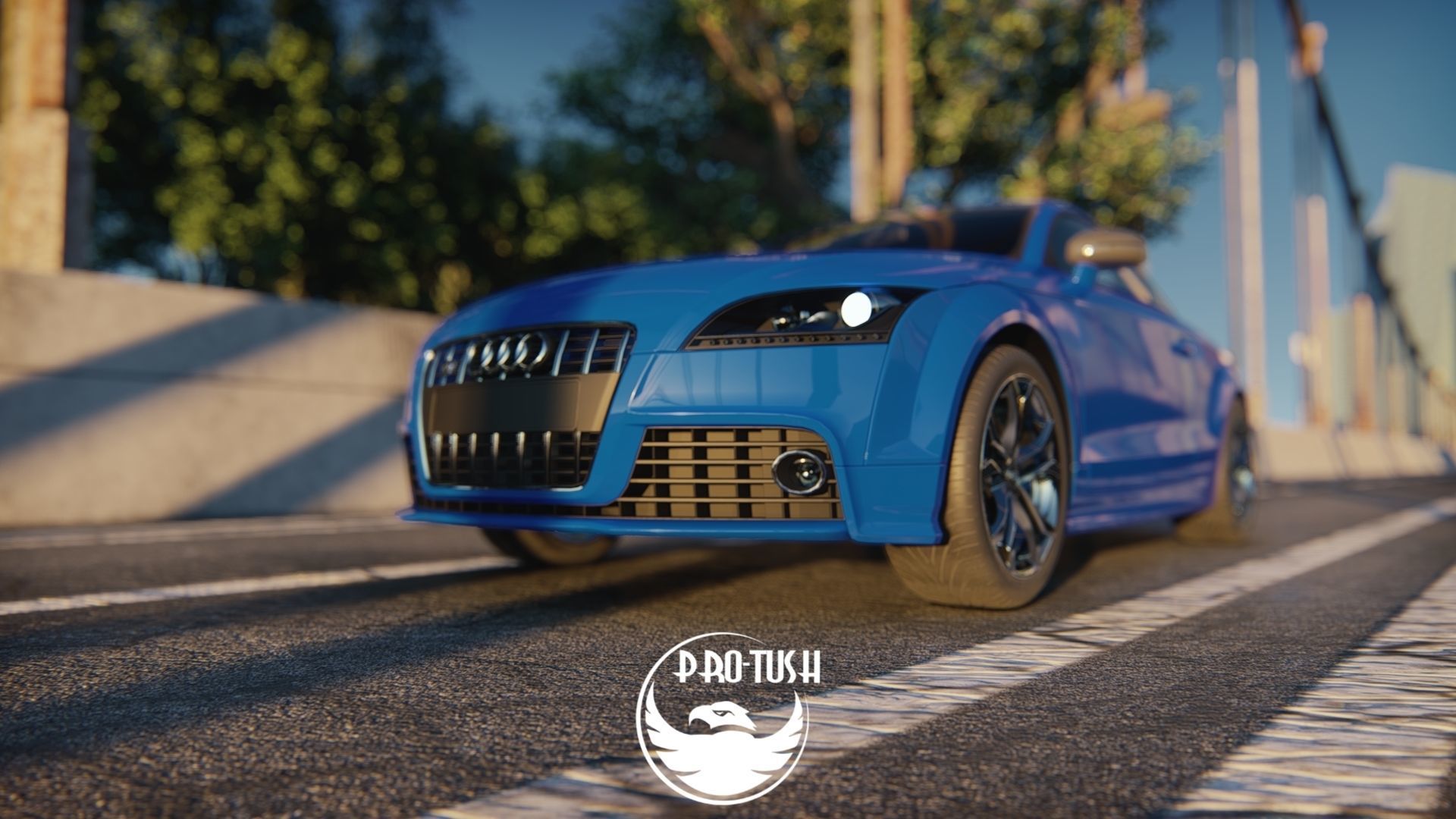 Audi TTS High Detailed 3D Model  3D model_22