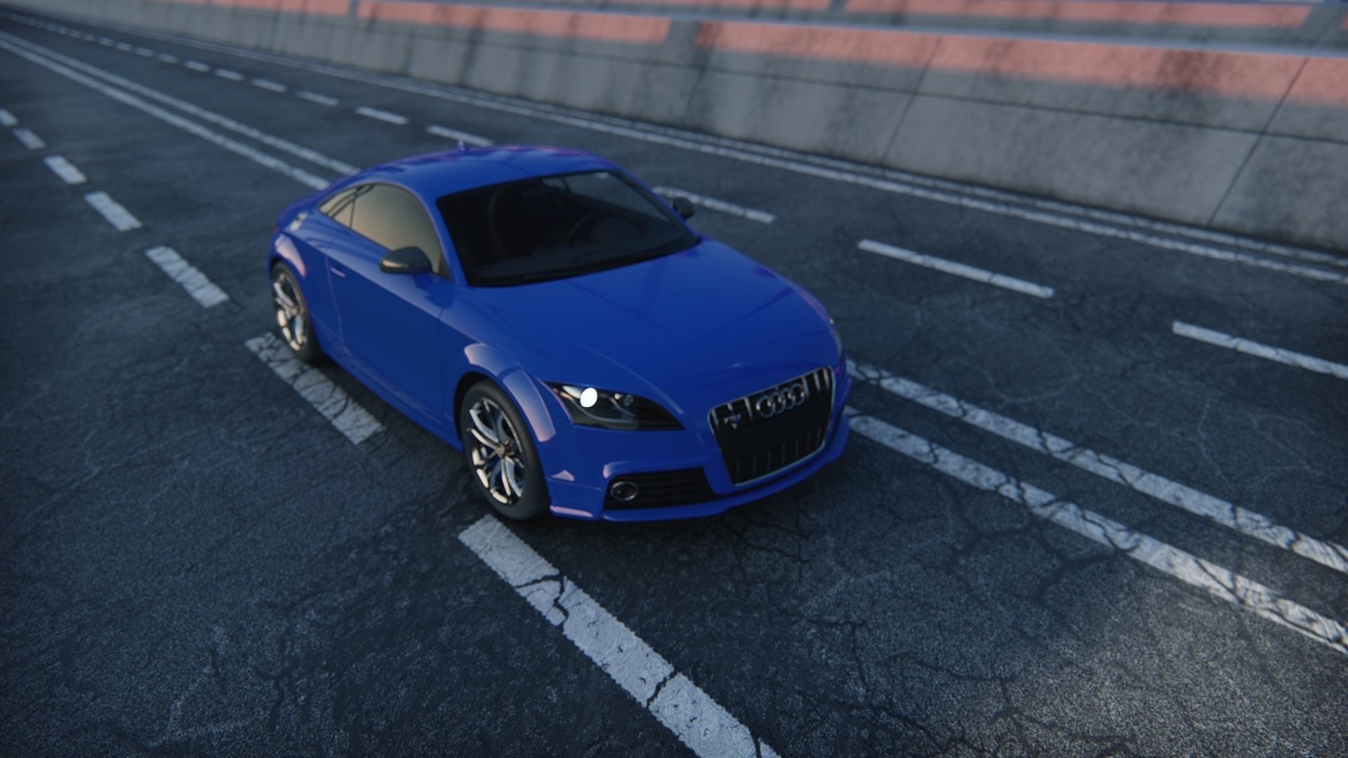 Audi TTS High Detailed 3D Model  3D model_29