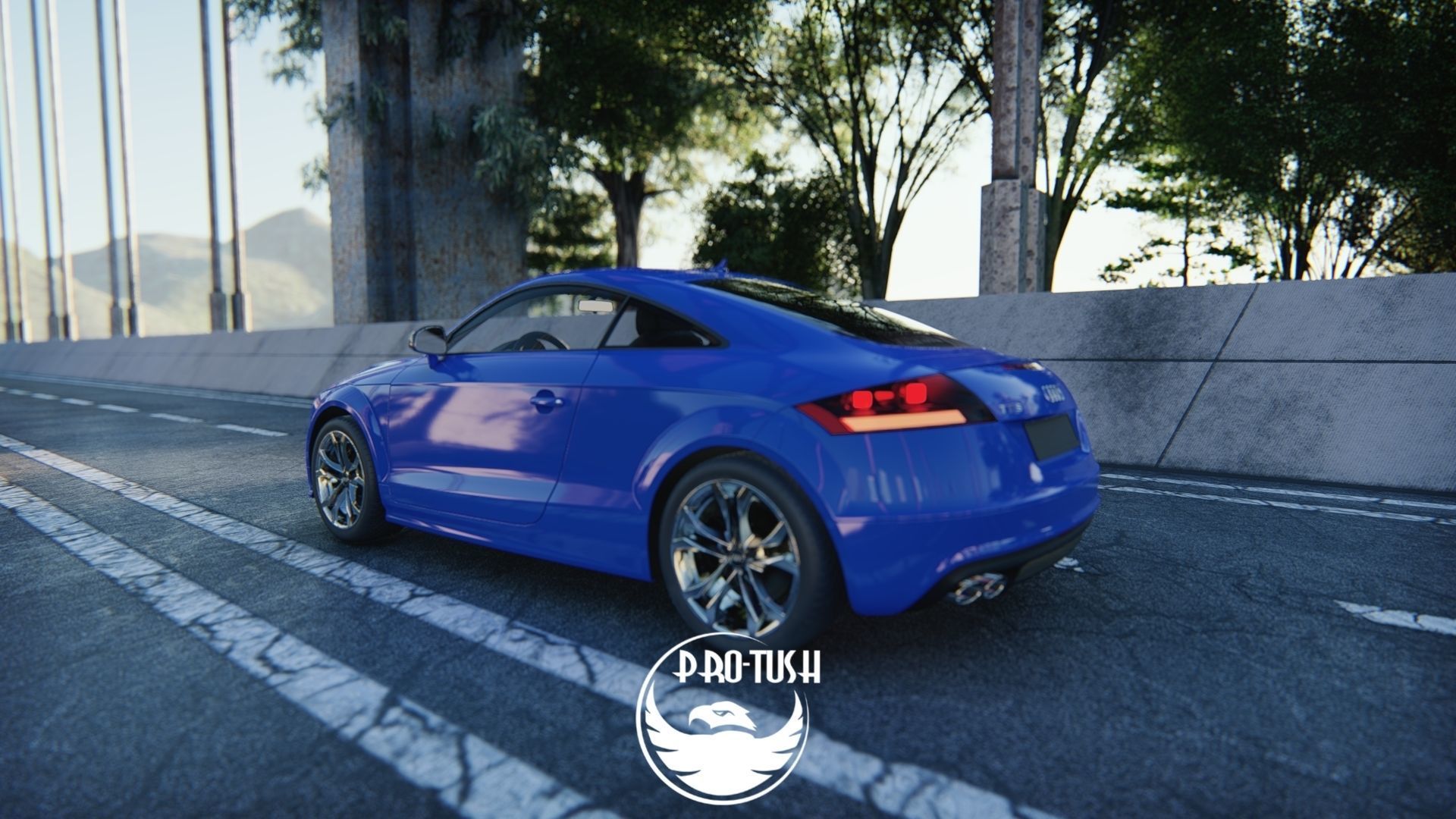 Audi TTS High Detailed 3D Model  3D model_6