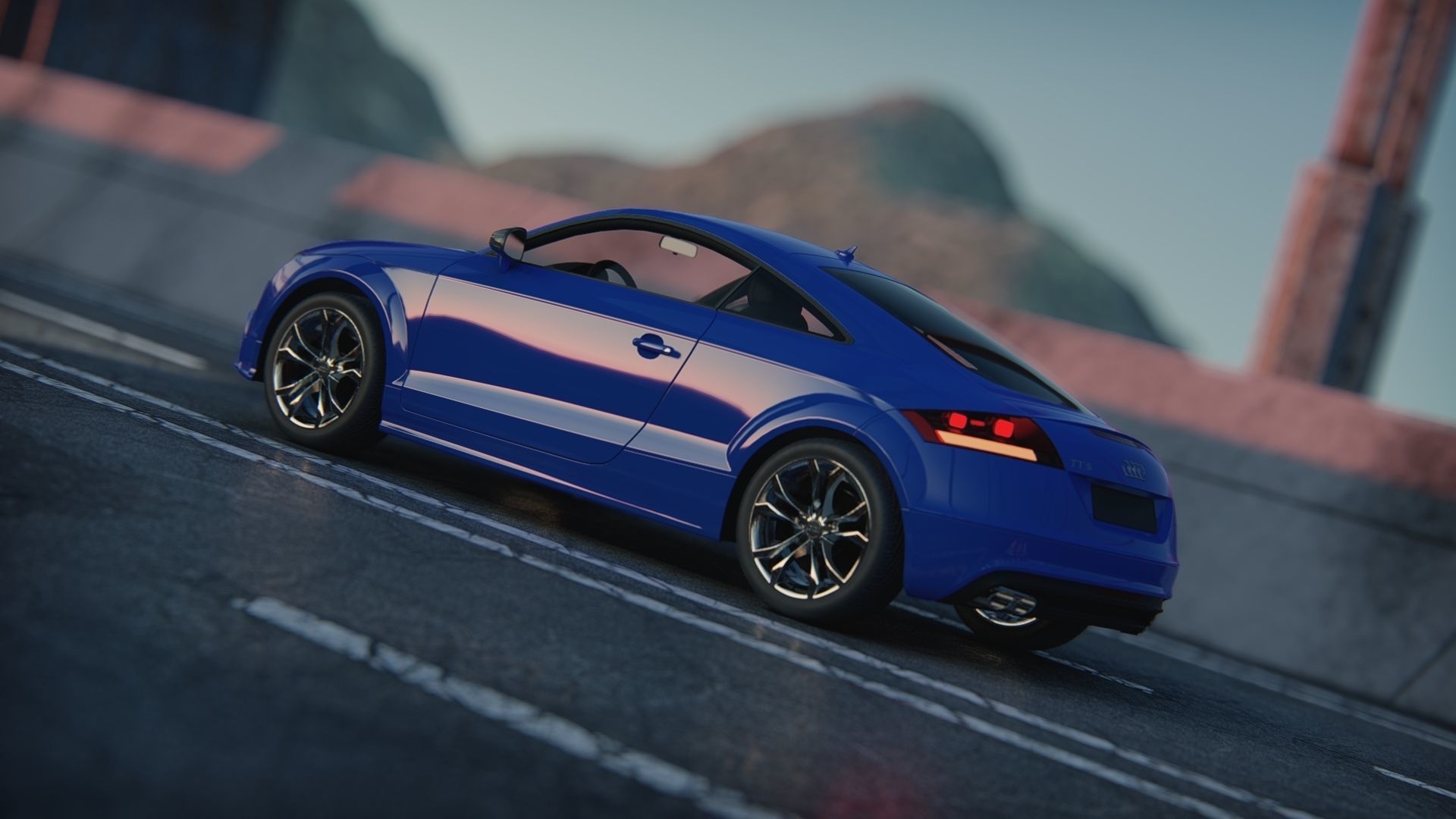 Audi TTS High Detailed 3D Model  3D model_30