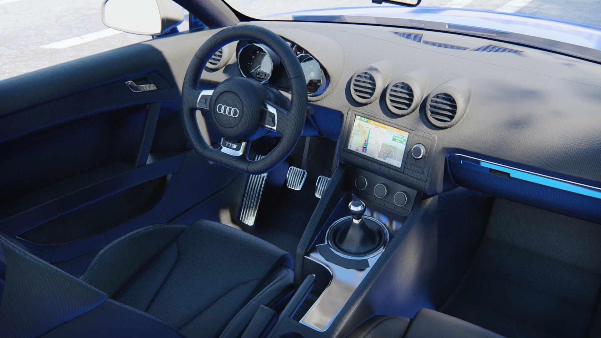 Audi TTS High Detailed 3D Model  3D model_3