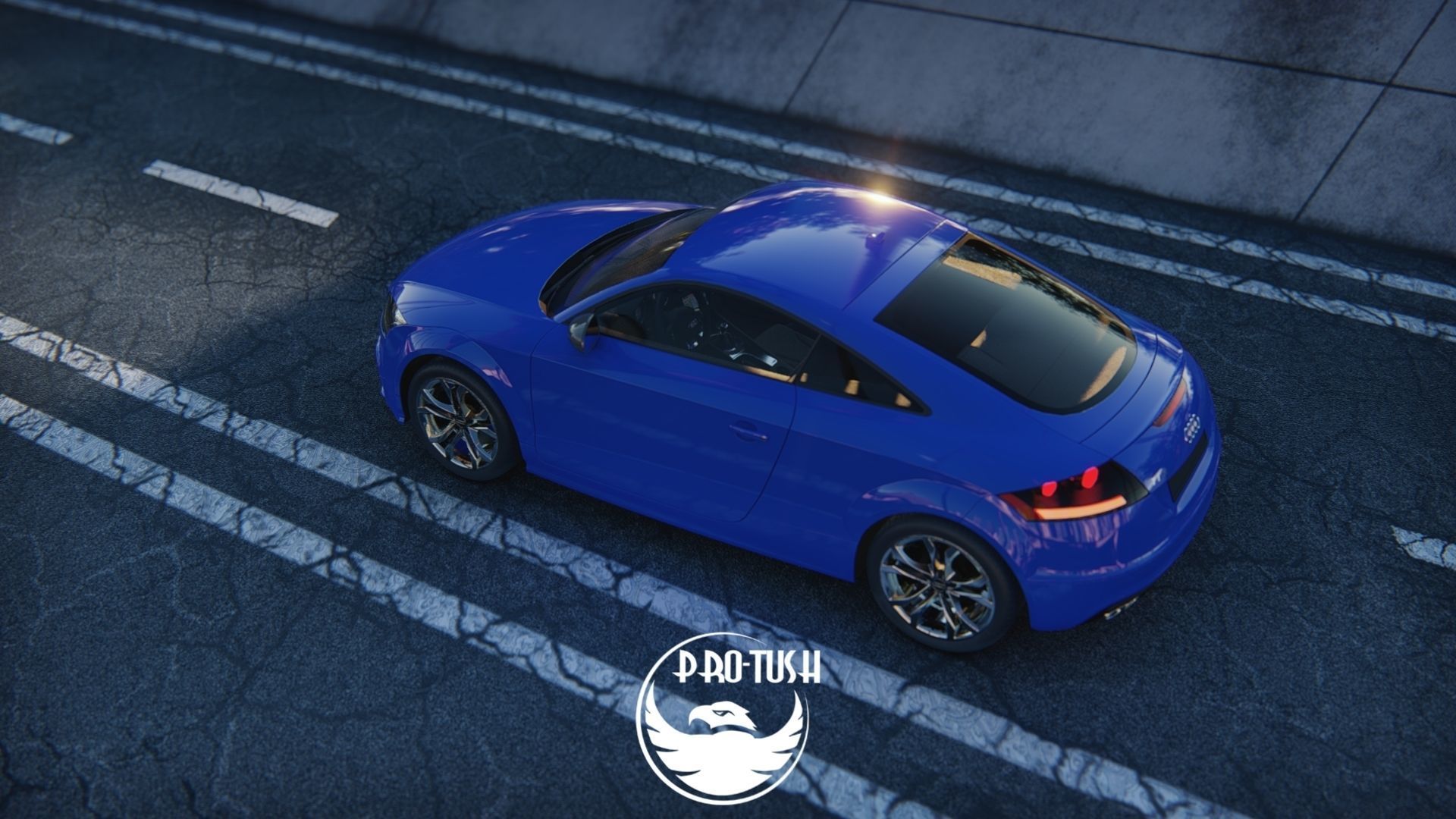 Audi TTS High Detailed 3D Model  3D model_13