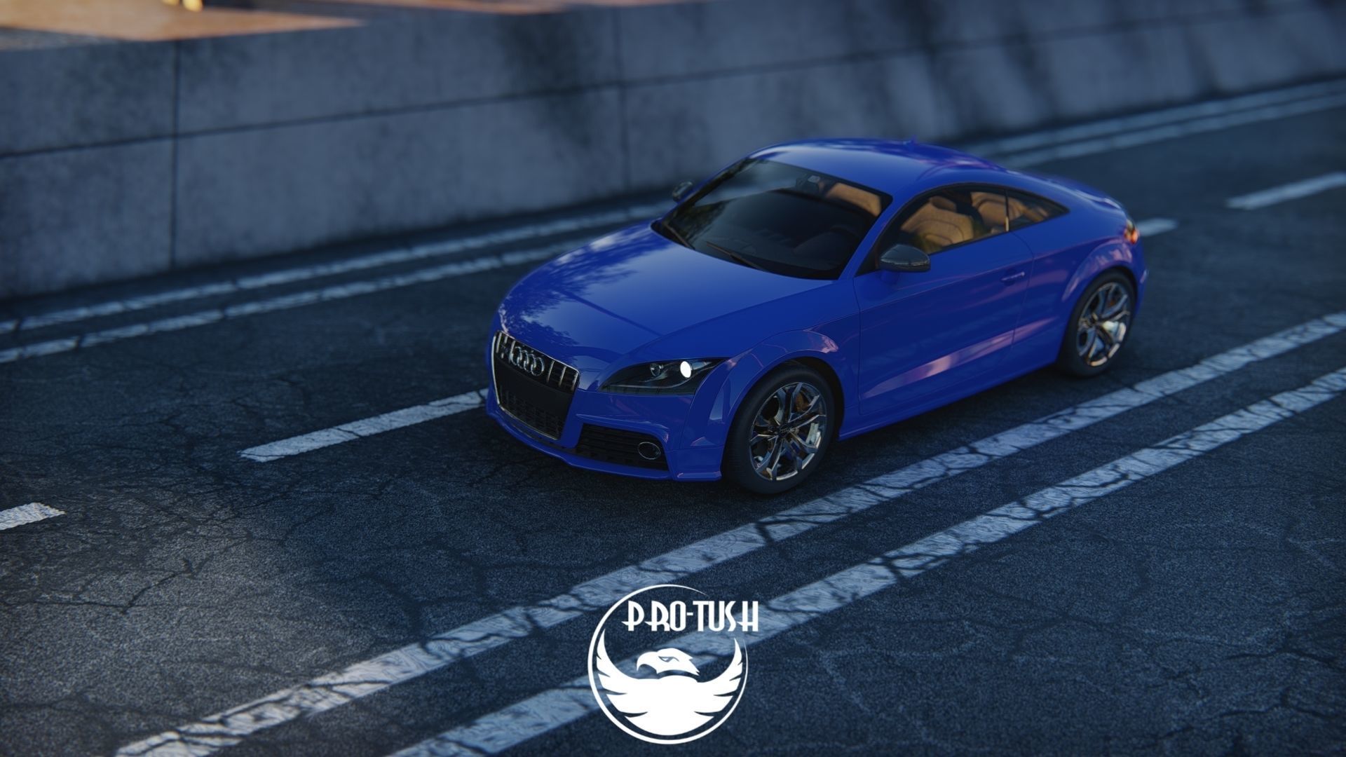 Audi TTS High Detailed 3D Model  3D model_12