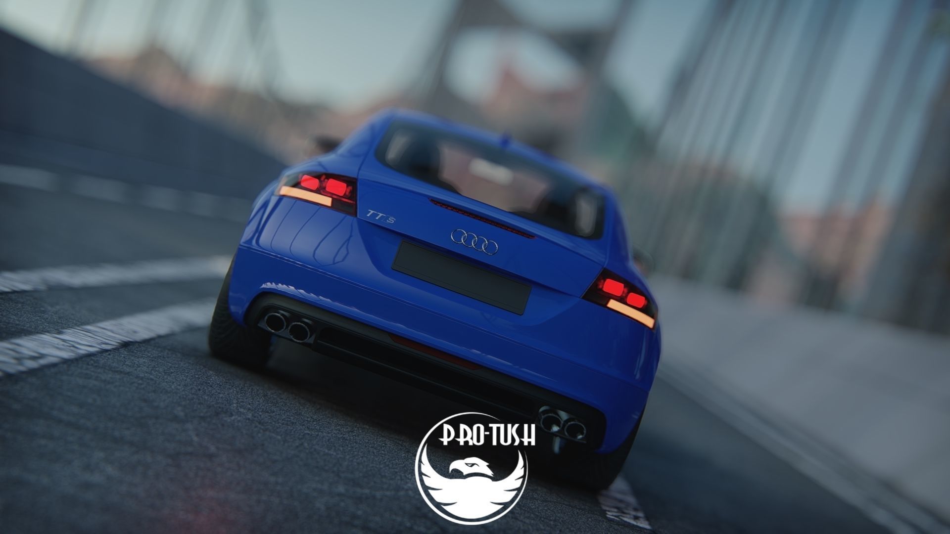 Audi TTS High Detailed 3D Model  3D model_11