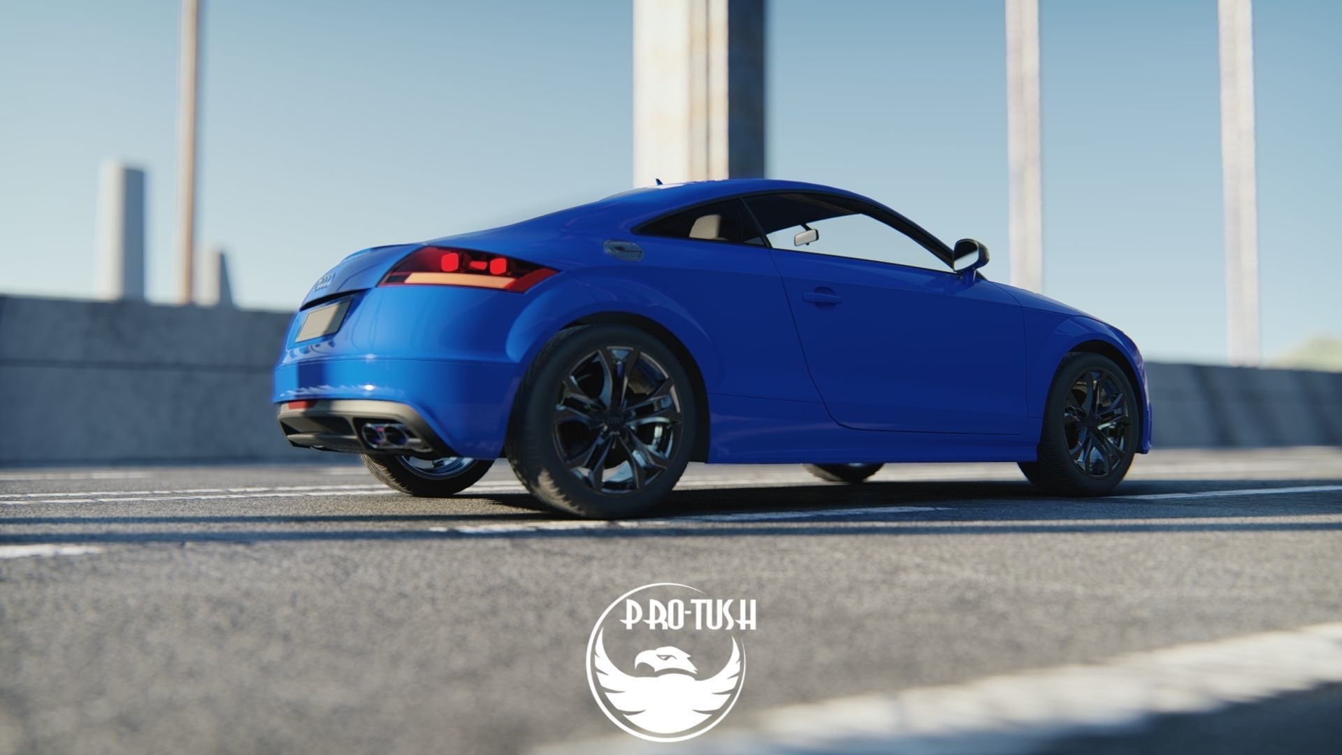 Audi TTS High Detailed 3D Model  3D model_27