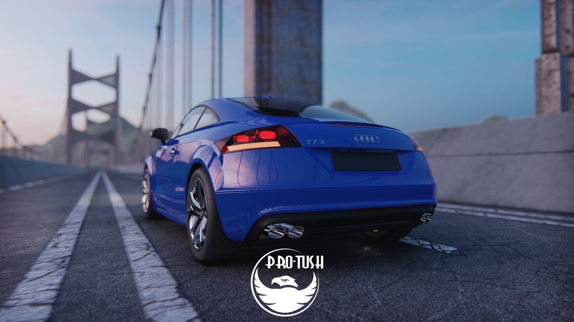 Audi TTS High Detailed 3D Model  3D model_25