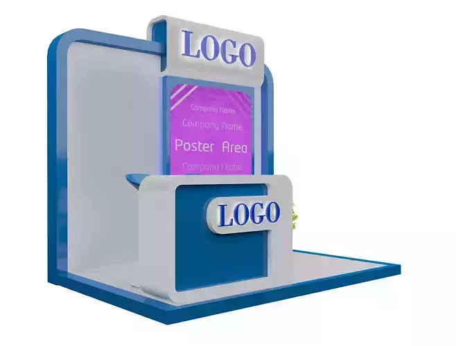 Booth Exhibition Stand A15b 3D model
