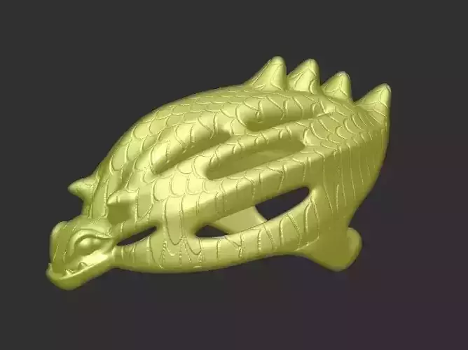 Crocodile Helmet 3D model