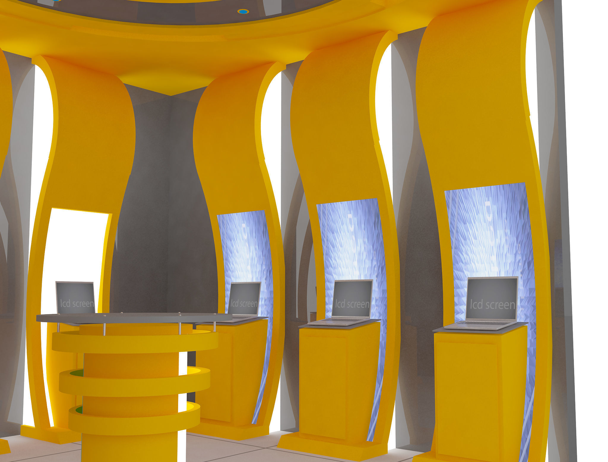  Booth Exhibition Stand a14a 3D model_6