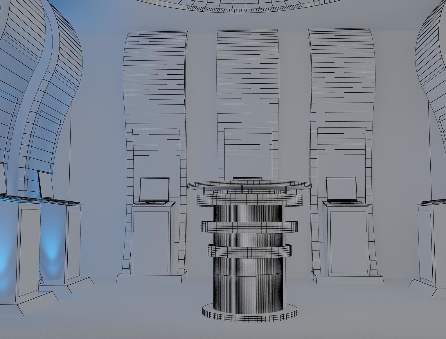  Booth Exhibition Stand a14a 3D model_13