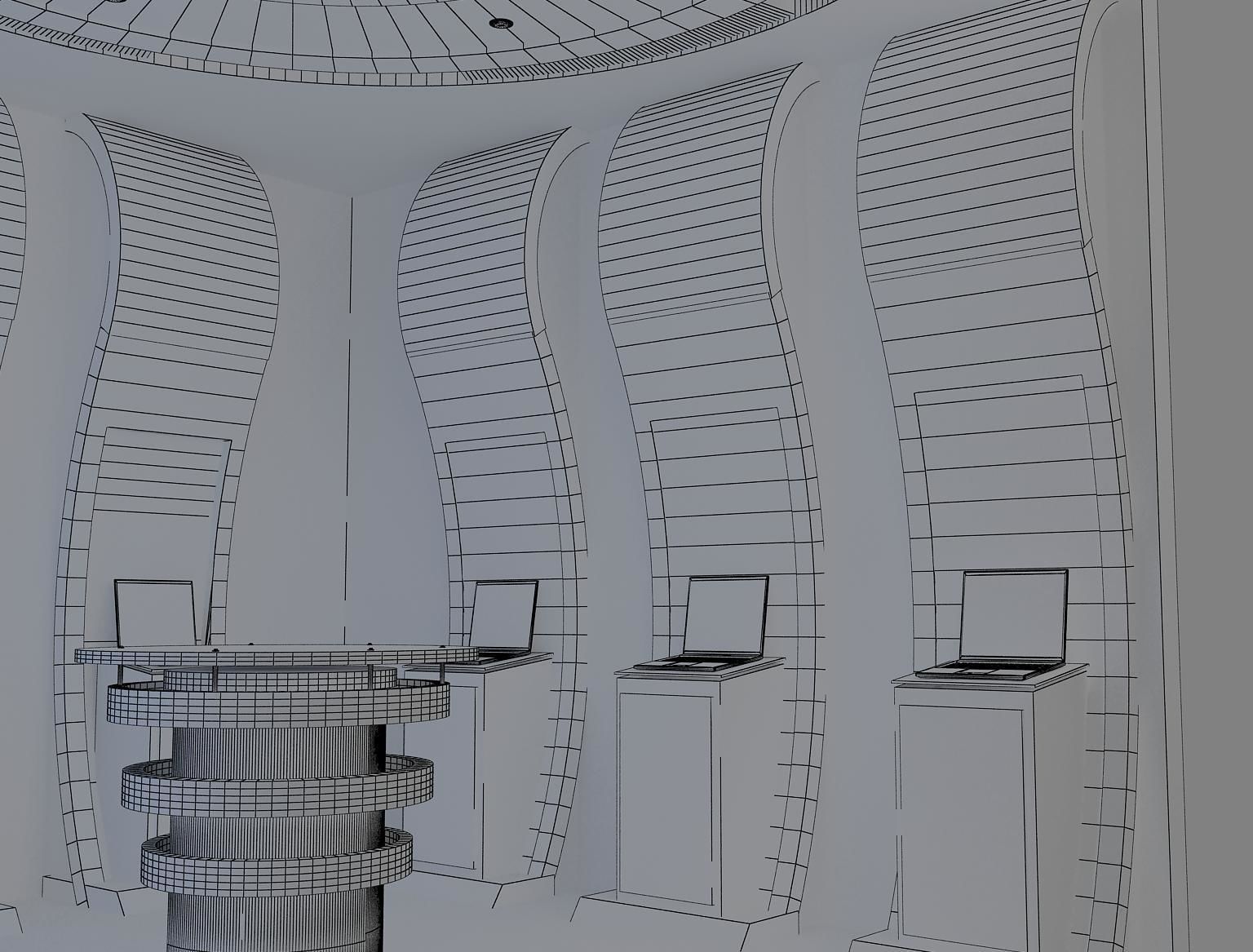  Booth Exhibition Stand a14a 3D model_7