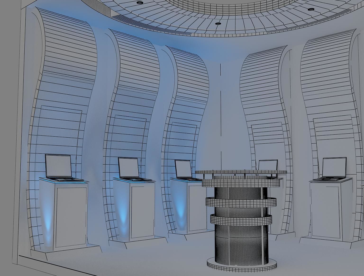  Booth Exhibition Stand a14a 3D model_9