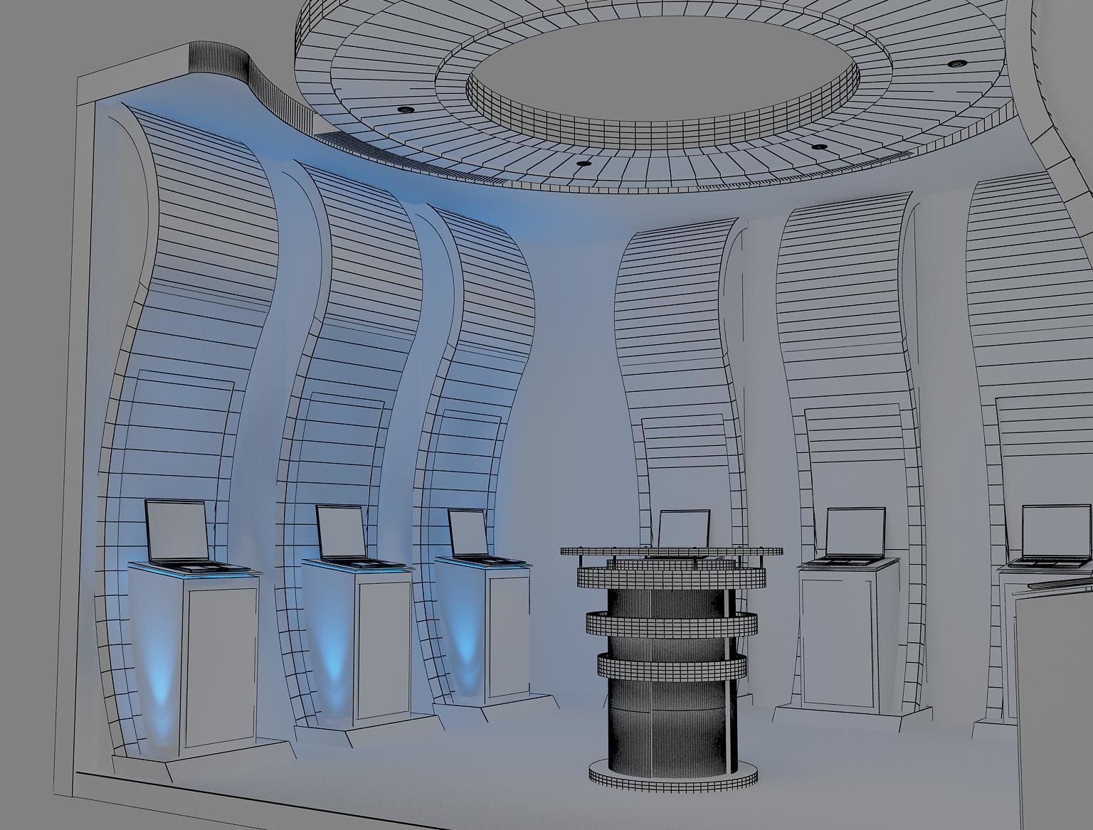  Booth Exhibition Stand a14a 3D model_5