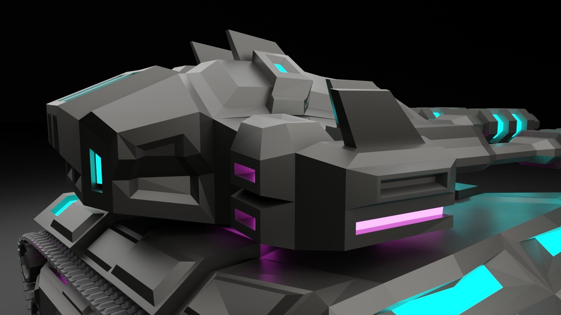 Cybertank Mk1 3D print model_16