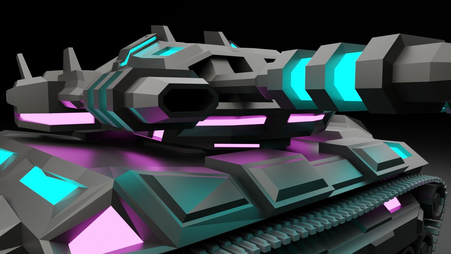 Cybertank Mk1 3D print model_15