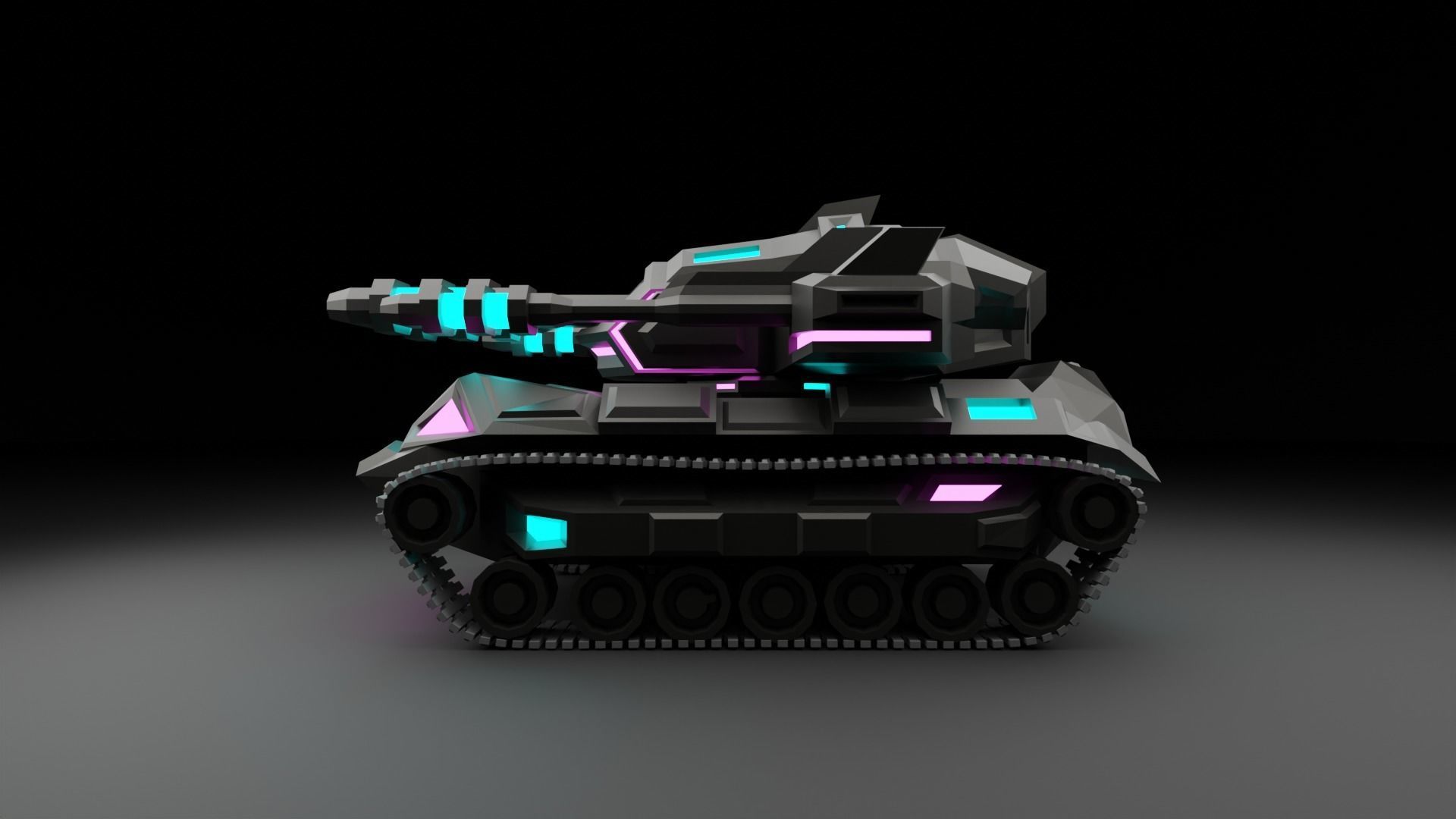 Cybertank Mk1 3D print model_19