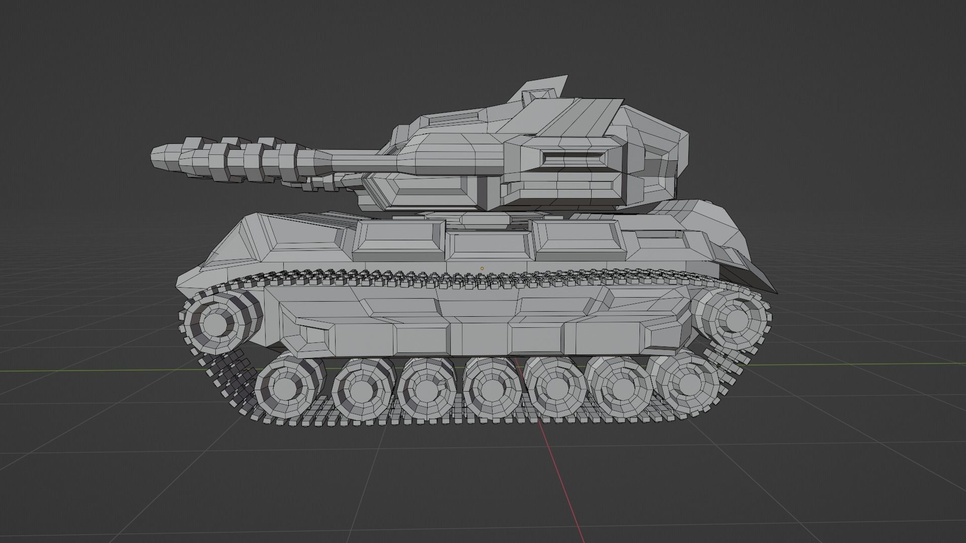Cybertank Mk1 3D print model_27