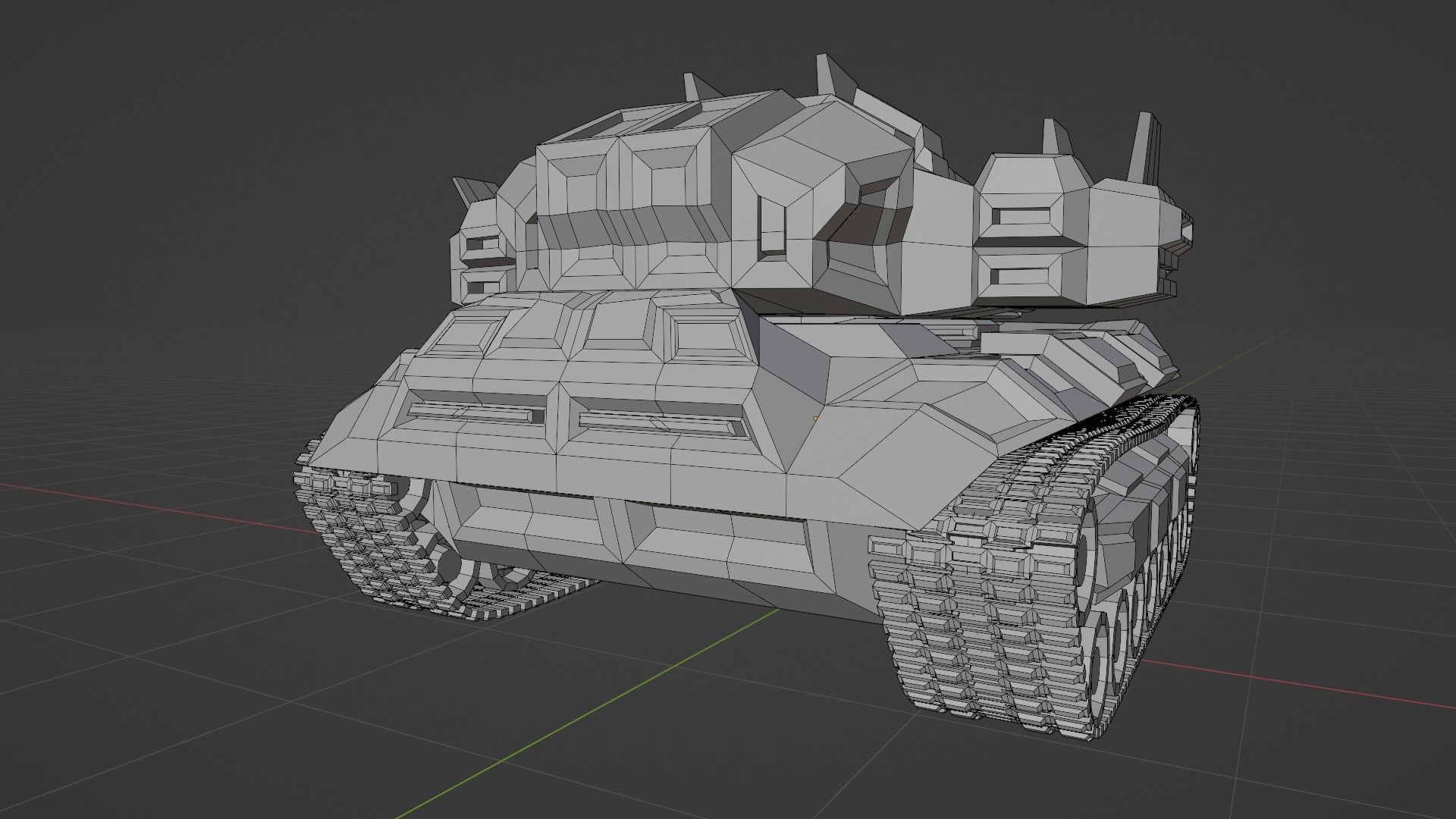 Cybertank Mk1 3D print model_26
