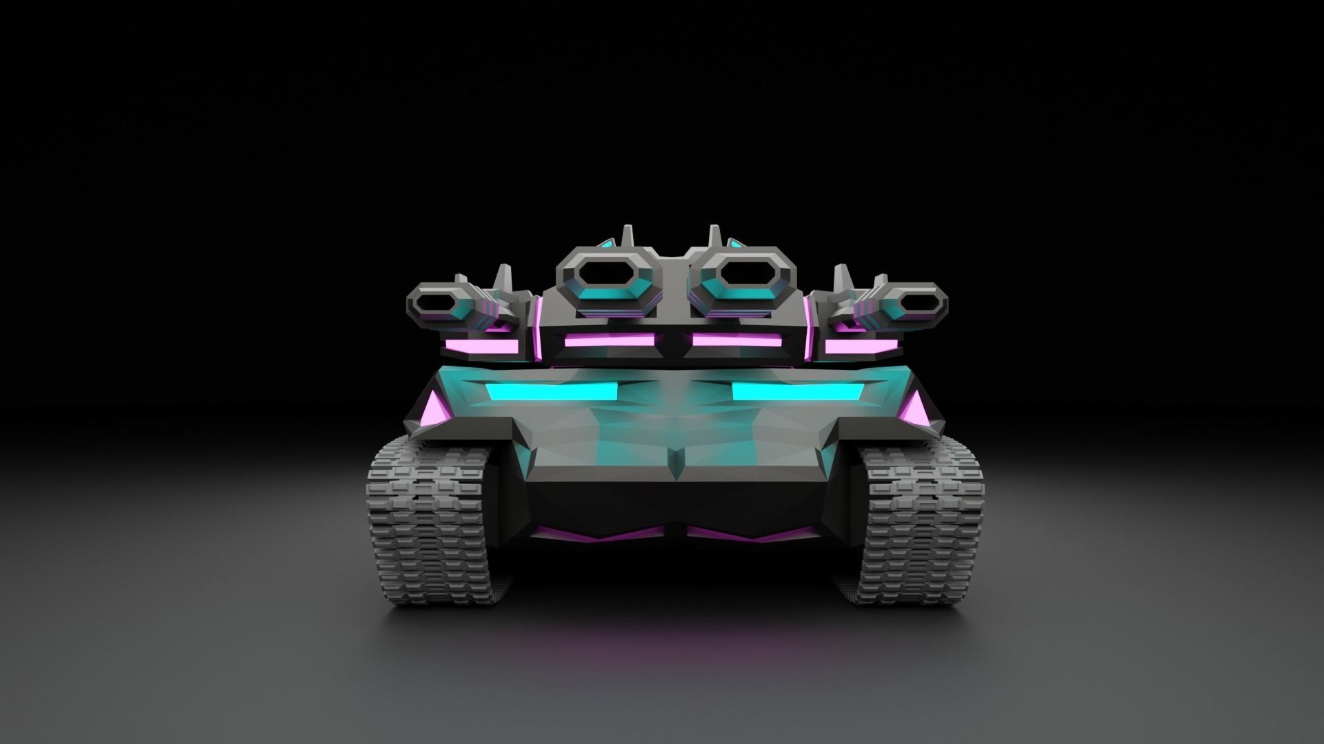 Cybertank Mk1 3D print model_20