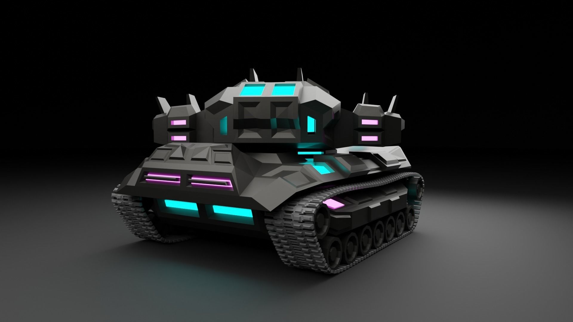 Cybertank Mk1 3D print model_6