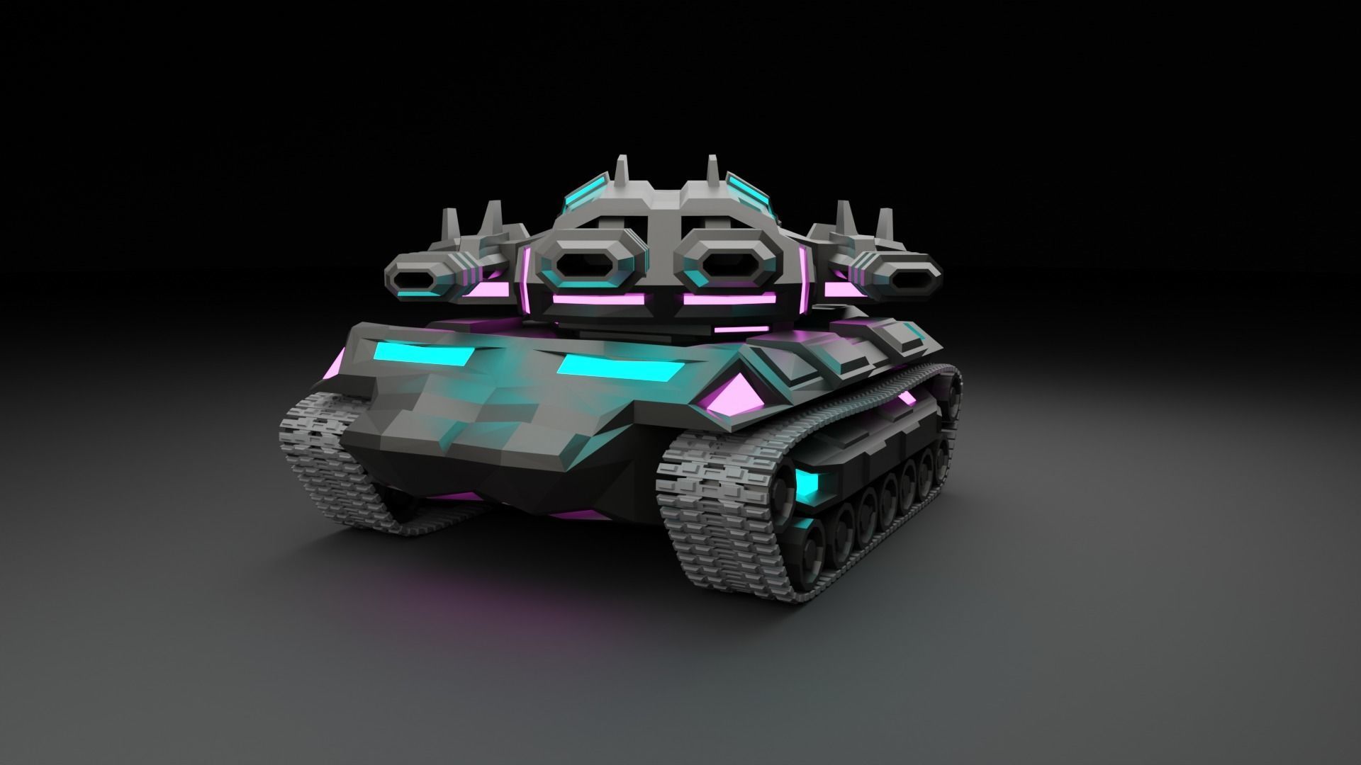 Cybertank Mk1 3D print model_7