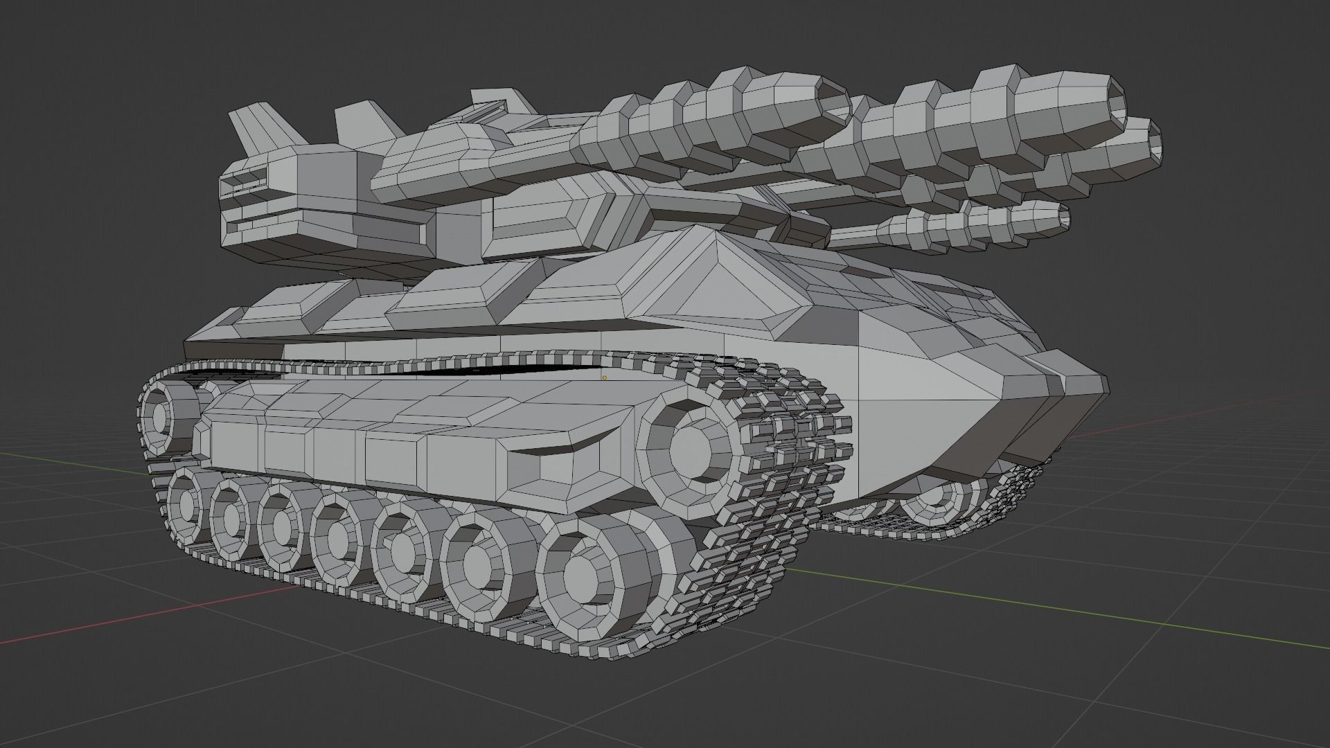 Cybertank Mk1 3D print model_25