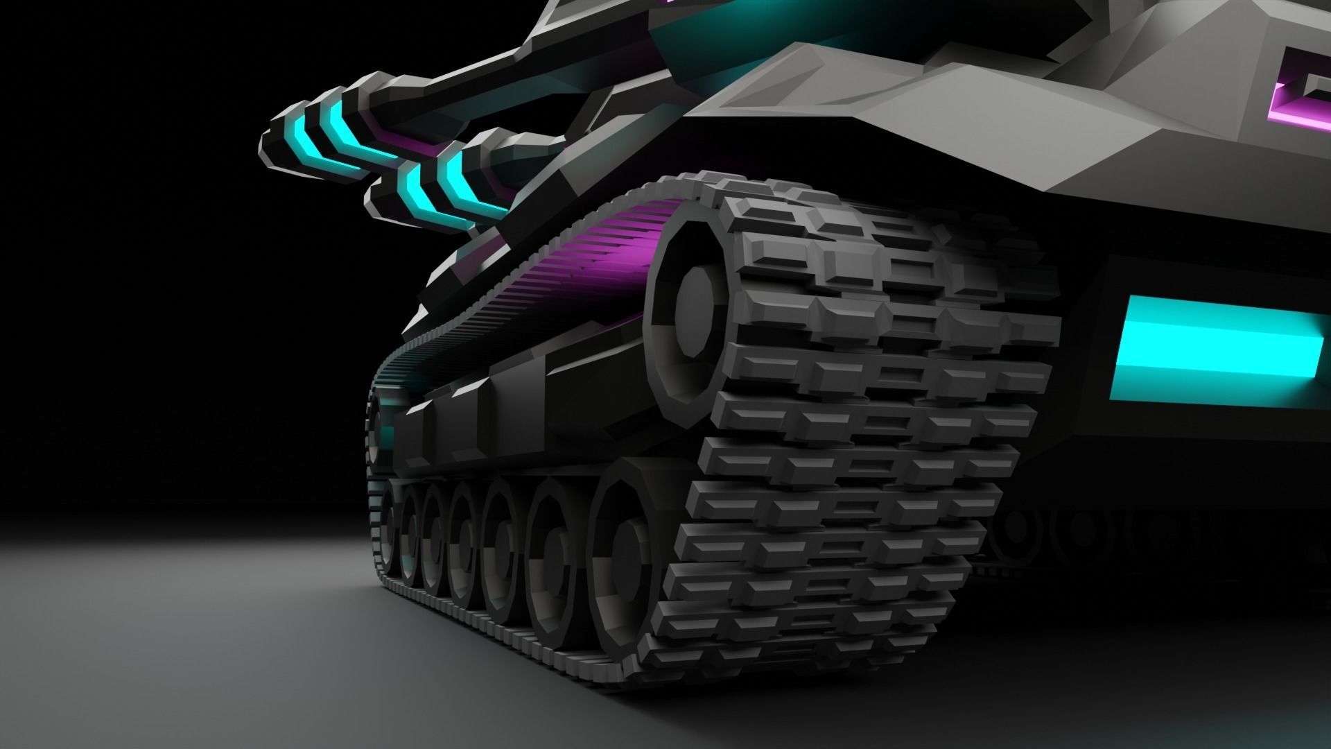 Cybertank Mk1 3D print model_5