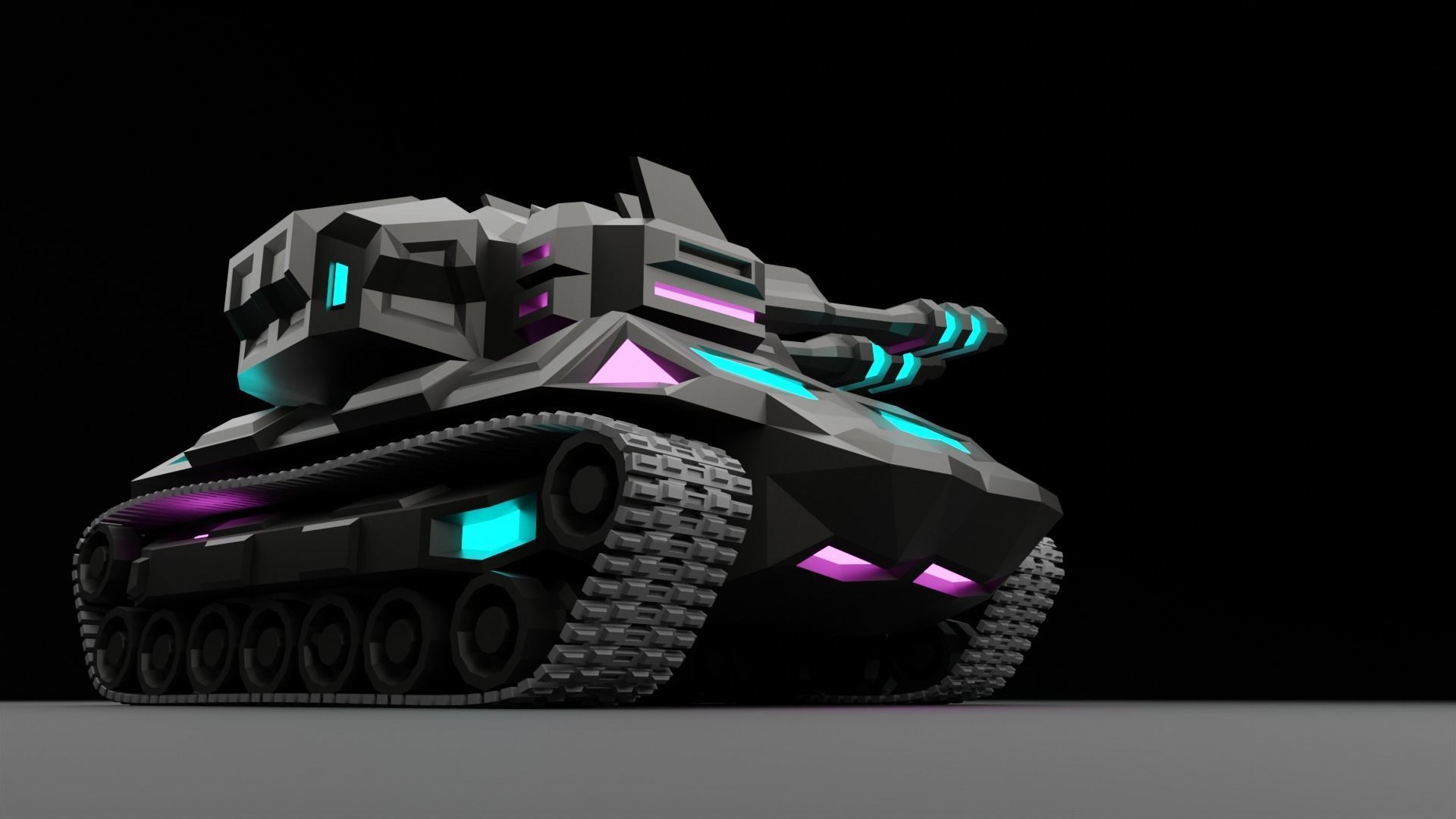 Cybertank Mk1 3D print model_12