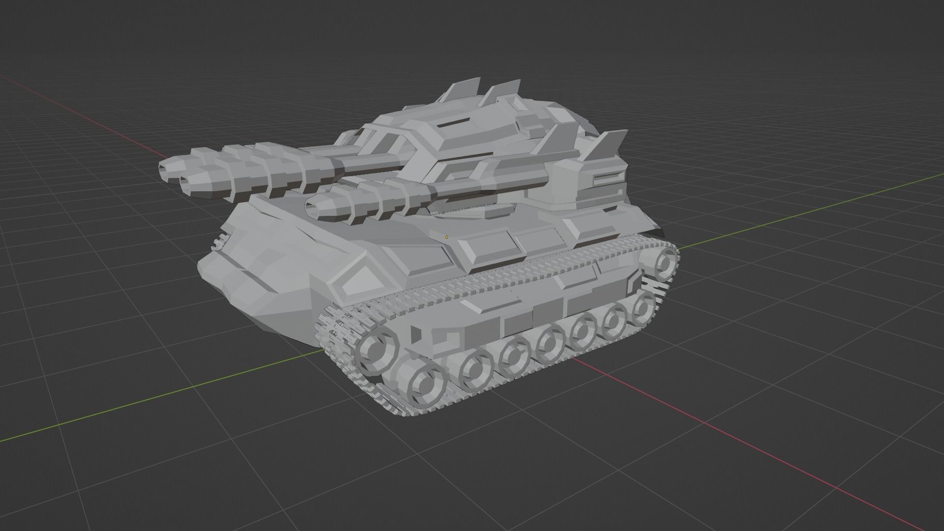 Cybertank Mk1 3D print model_21