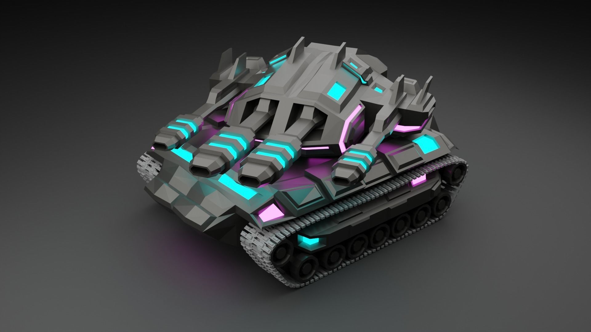 Cybertank Mk1 3D print model_1