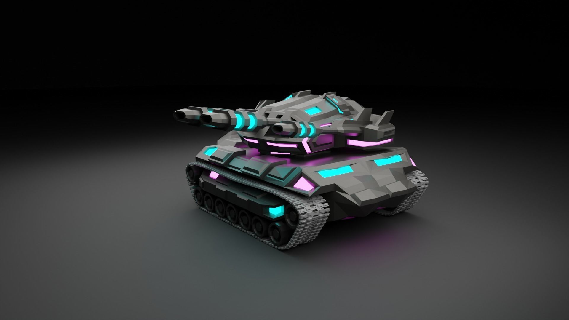 Cybertank Mk1 3D print model_9