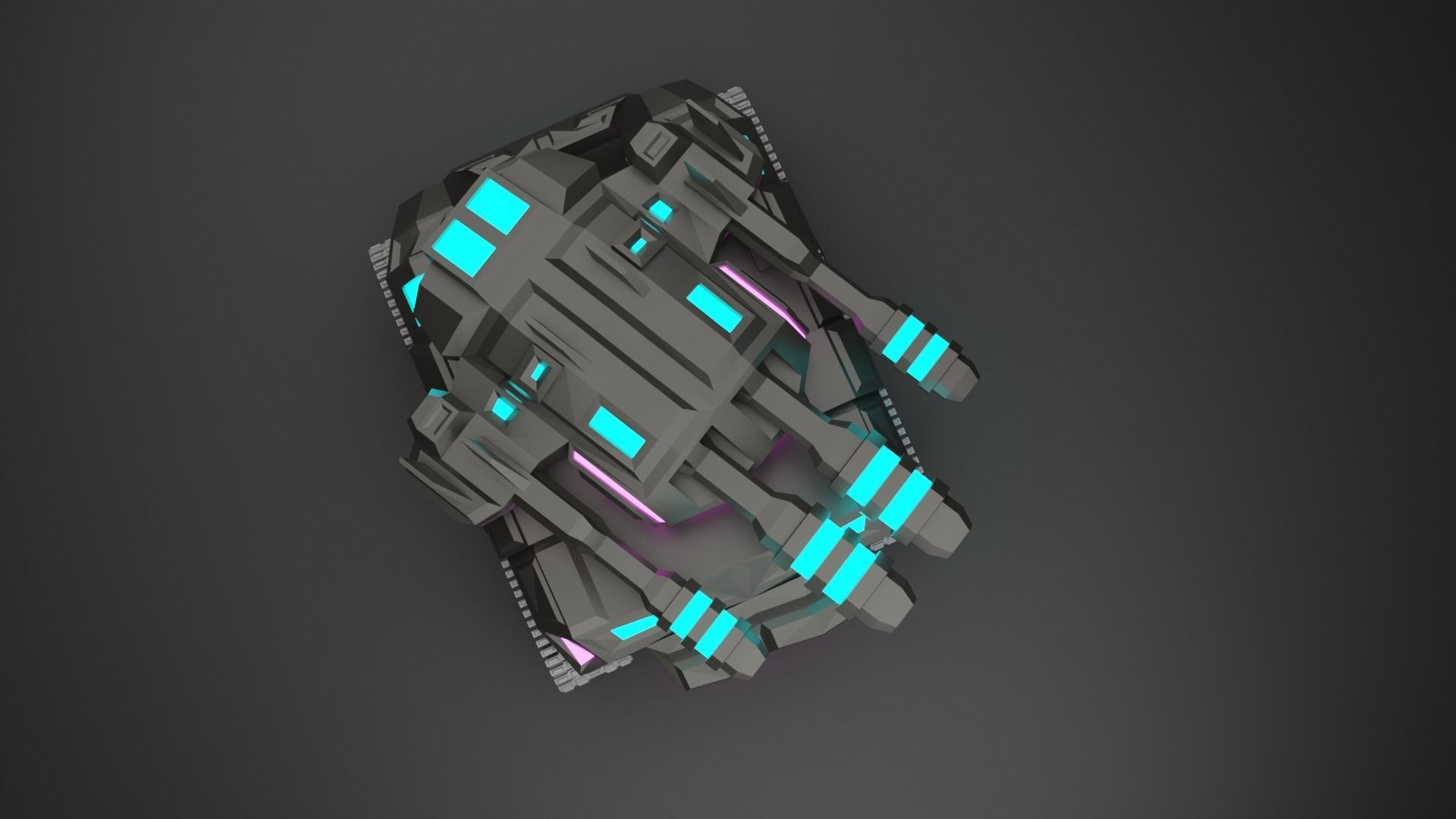 Cybertank Mk1 3D print model_4