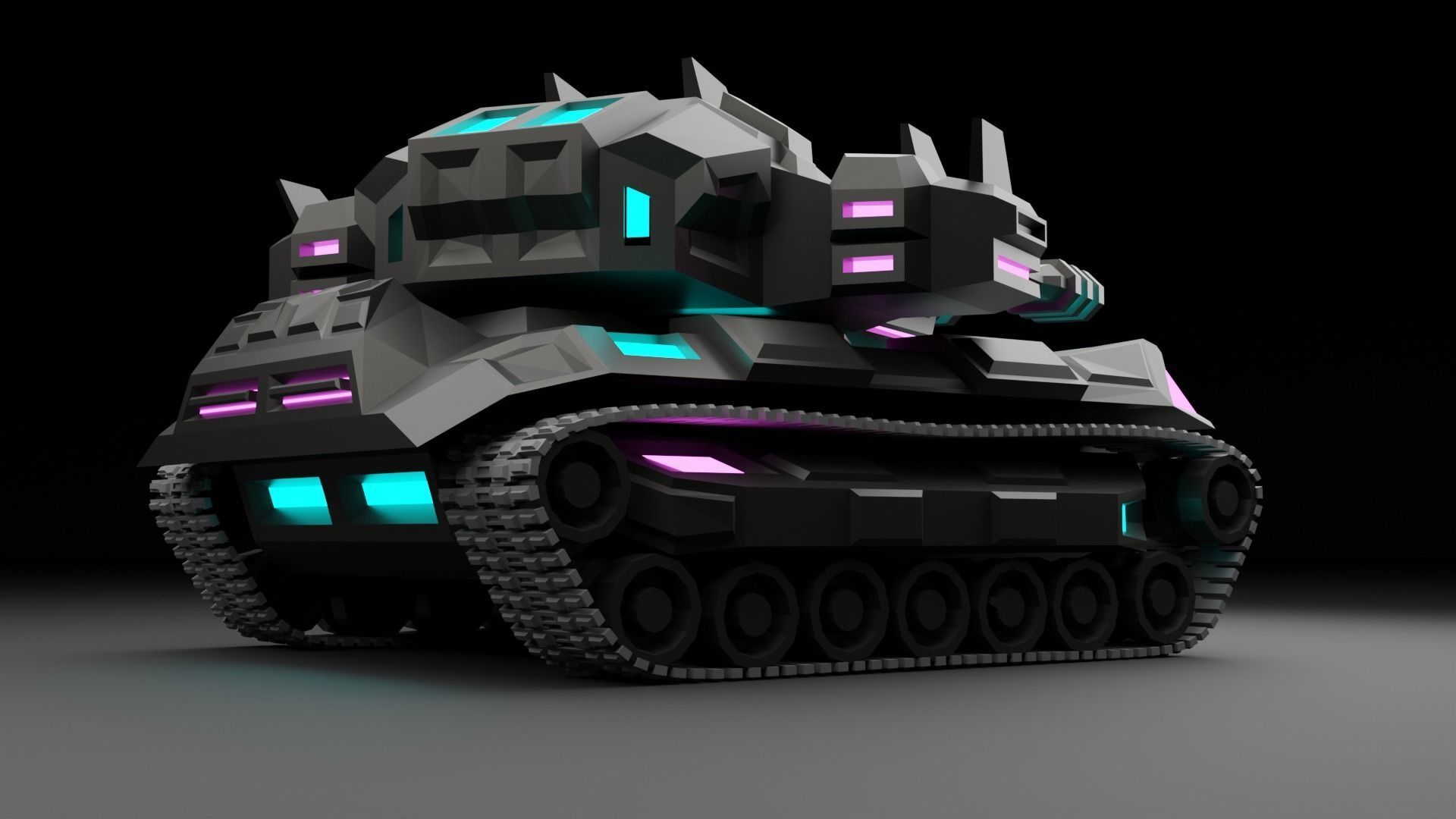 Cybertank Mk1 3D print model_2