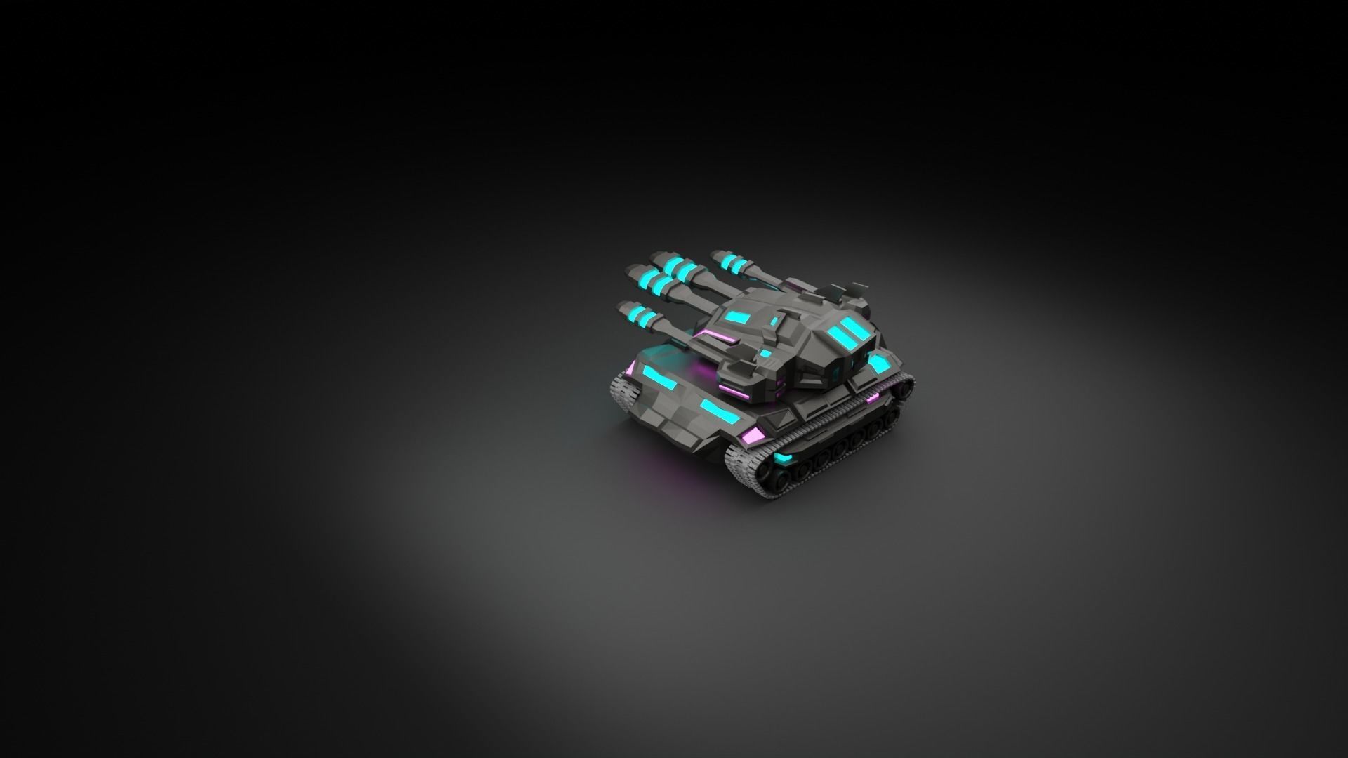 Cybertank Mk1 3D print model_10