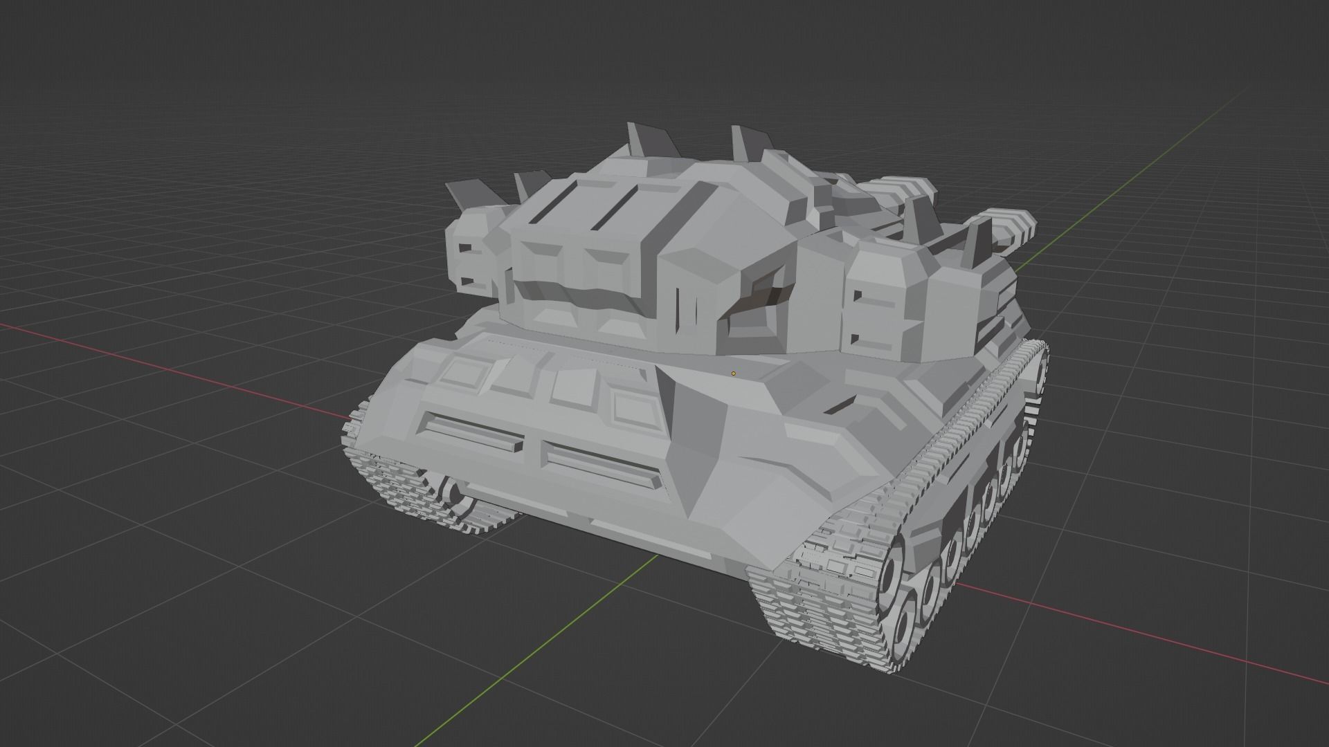 Cybertank Mk1 3D print model_22