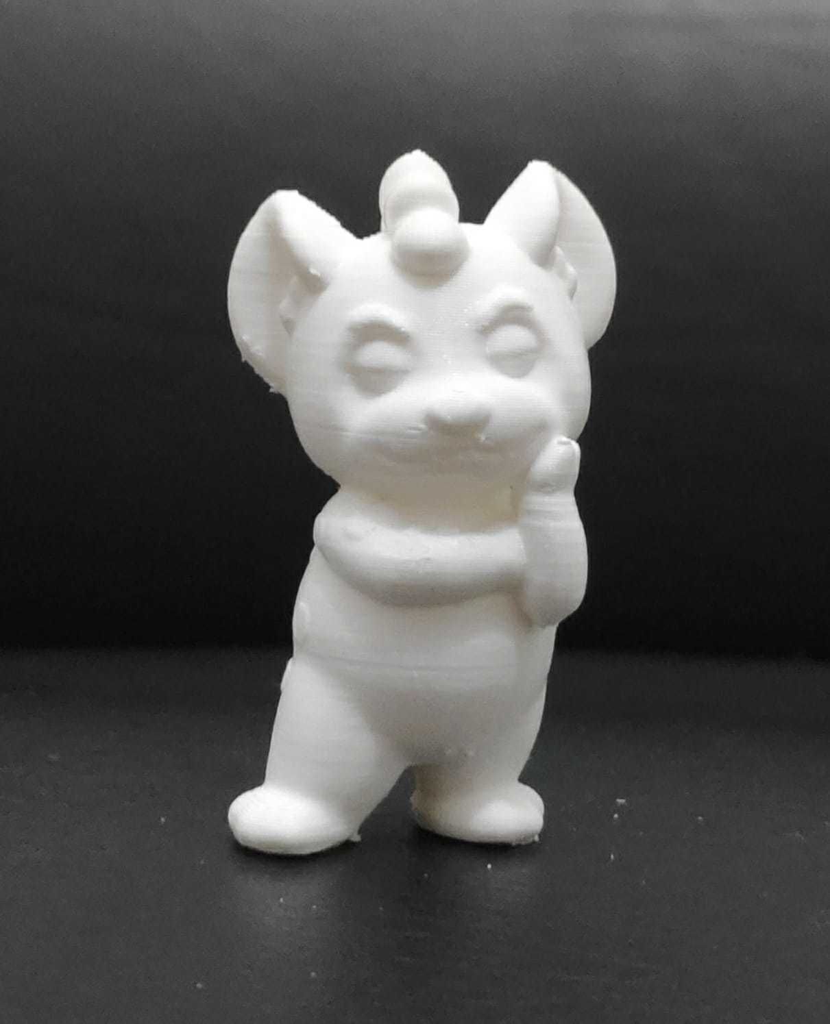 Hyena Cartoon 3D print model_4